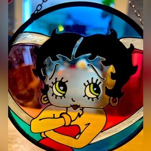 **VINTAGE** Betty Boop Glass Art